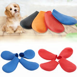 4Pcs Pet WaterProof Rain Shoes Anti-slip Rubber Boot for dog Cat Rain Shoes Socks For Small Medium Large Dogs Pet Supplies