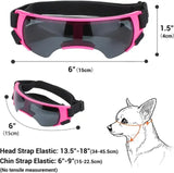 ATUBAN Dog Goggles Small Breed, Dog Sunglasses for Small Breed UV Protection Eyewear for Small Dog puppy Outdoor Riding Driving