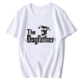 The Dogfather Greyhound T-Shirt Short Sleeve Oversized Funny Italian Greyhound Dad Mom Gift For Dog Lovers T Shirt Hip Hop