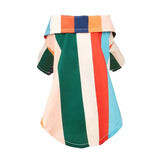 Cooling Summer Pet Clothes Vertical Stripe Dog Shirts for Small Dogs Cats Schnauzer Chihuahua Puppy Clothing ropa para perros