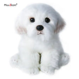 Maltese Stuffed Dog Dolls Plush Toy Cute Simulation Pets Fluffy Baby Birthday Gifts Christmas Children Malzis Puppy Dropshipping