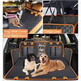 Pet Dog Car Seat Cover Waterproof Pet Travel Carrier Hammock Dog Blanket Mats Car Rear Back Seat Safety Protector for Cat Dogs