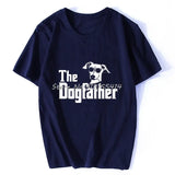 The Dogfather Greyhound T-Shirt Short Sleeve Oversized Funny Italian Greyhound Dad Mom Gift For Dog Lovers T Shirt Hip Hop