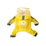 XS-2XL Pet Dog Raincoat Hooded Jumpsuit Waterproof Dog Jacket Outdoor Reflective Dogs Rain Coat Water Resistant Dogs Clothes