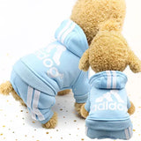 Adidog Clothes Autumn and Winter New Pet Clothes Small Medium Clothes Luxury Dog Puppy Chihuahua Pet Warm Four-Legged Sweater