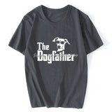 The Dogfather Greyhound T-Shirt Short Sleeve Oversized Funny Italian Greyhound Dad Mom Gift For Dog Lovers T Shirt Hip Hop