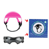 ATUBAN Dog Helmet and Dog Goggles for Small Dogs-Pet Motorcycle Helmet Hat with Ear Holes Adjustable Straps for Puppy Riding