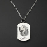 Cremation Jewelry Custom Pet Portrait Pet Urn Pendant For Dog Cat Ashes Necklace Pets Memorial pet memorial pendants for dog