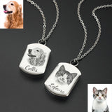 Cremation Jewelry Custom Pet Portrait Pet Urn Pendant For Dog Cat Ashes Necklace Pets Memorial pet memorial pendants for dog