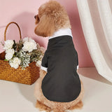 Pet Shirt Small Dog Clothes Wedding Formal Suit With Bow Tie Costume