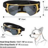 ATUBAN Dog Goggles Small Breed, Dog Sunglasses for Small Breed UV Protection Eyewear for Small Dog puppy Outdoor Riding Driving