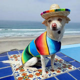 Cute Mini Puppy Dog Straw Woven Sun Hat Cap Mexican Sombrero Pet Supplies