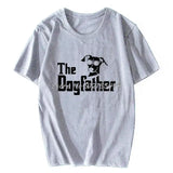 The Dogfather Greyhound T-Shirt Short Sleeve Oversized Funny Italian Greyhound Dad Mom Gift For Dog Lovers T Shirt Hip Hop