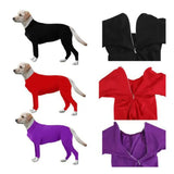 Pet Dog Onesie Clothes Medium Large Dog Pajamas Anxiety Calming Shirt 4 Legs Dog Jumpsuit Prevent Shedding Hair Surgery Recovery