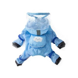 XS-2XL Pet Dog Raincoat Hooded Jumpsuit Waterproof Dog Jacket Outdoor Reflective Dogs Rain Coat Water Resistant Dogs Clothes