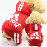 Adidog Clothes Autumn and Winter New Pet Clothes Small Medium Clothes Luxury Dog Puppy Chihuahua Pet Warm Four-Legged Sweater