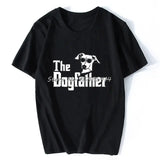 The Dogfather Greyhound T-Shirt Short Sleeve Oversized Funny Italian Greyhound Dad Mom Gift For Dog Lovers T Shirt Hip Hop